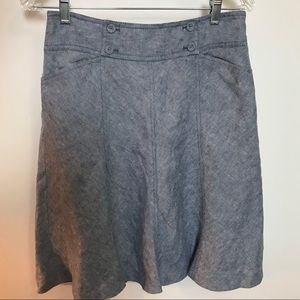 Ann Taylor Linen Flair Skirt Size 2